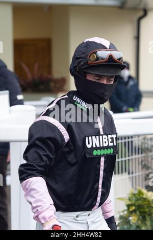 Ascot, Bergen, Großbritannien. 23rd. Januar 2022. Jockey Nico de Boinville. Quelle: Maureen McLean/Alamy Stockfoto