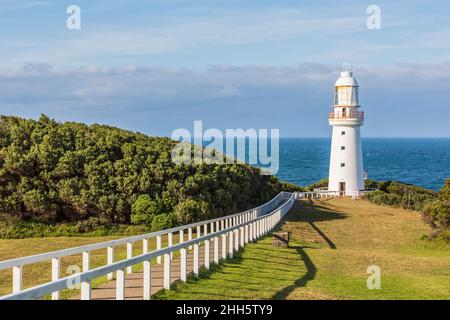 Australien, Victoria, Cape Otway, Fußweg zum Cape Otway Lighthouse im Great Otway National Park Stockfoto