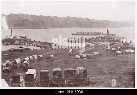 Belle Plain, Virginia. Potomac River, Upper Wharf 1864 James Gardner American. Belle Plain, Virginia. Potomac River, Upper Wharf 267923 Stockfoto