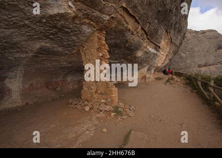 Wanderweg über Ermita de Sant Joan in der Abtei Santa Maria de Montserrat, Katalonien, Spanien, Europa Stockfoto