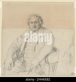 Studie für das Porträt von Louis-François Bertin (1766-1841) n.d. Jean Auguste Dominique Ingres Französisch. Studie zum Porträt von Louis-François Bertin (1766-1841) 337340 Stockfoto