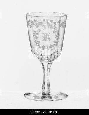 Weinkelch ca. 1867 Boston & Sandwich Glass Company. Weinkelch 9977 Stockfoto