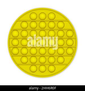 Realistisches Pop Es fidget Antistress Spielzeug. Vektor-Illustration trendy Spielzeug auf weißem Hintergrund. Stock Vektor