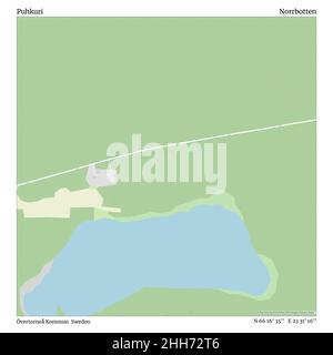 Puhkuri, Övertorneå Kommun, Schweden, Norrbotten, N 66 16' 35'', E 23 31' 16'', map, Timeless Map veröffentlicht 2021. Reisende, Entdecker und Abenteurer wie Florence Nightingale, David Livingstone, Ernest Shackleton, Lewis and Clark und Sherlock Holmes haben sich bei der Planung von Reisen zu den entlegensten Ecken der Welt auf Karten verlassen.Timeless Maps kartiert die meisten Orte auf der Welt und zeigt die Verwirklichung großer Träume. Stockfoto