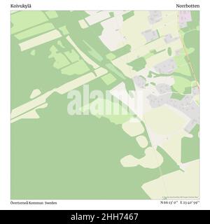 Koivukylä, Övertorneå Kommun, Schweden, Norrbotten, N 66 13' 0'', E 23 40' 59'', map, Timeless Map veröffentlicht im Jahr 2021. Reisende, Entdecker und Abenteurer wie Florence Nightingale, David Livingstone, Ernest Shackleton, Lewis and Clark und Sherlock Holmes haben sich bei der Planung von Reisen zu den entlegensten Ecken der Welt auf Karten verlassen.Timeless Maps kartiert die meisten Orte auf der Welt und zeigt die Verwirklichung großer Träume. Stockfoto