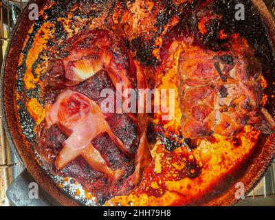 Frisch gegrillter Knöchel aus dem Ofen Stockfoto