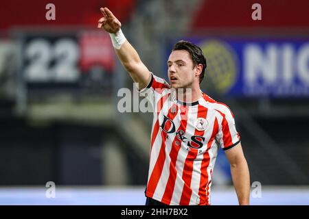 ROTTERDAM, NIEDERLANDE - 23. JANUAR: Dirk Abels von Sparta Rotterdam während des niederländischen Eredivisie-Spiels zwischen Sparta Rotterdam und dem FC Utrecht am 23. Januar 2022 in Het Kasteel in Rotterdam, Niederlande (Foto: Herman Dingler/Orange Picts) Stockfoto