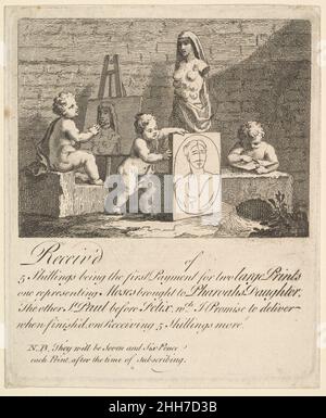 Boys Peeping at Nature 1751 William Hogarth British. Jungen Peeping at Nature 396549 Stockfoto