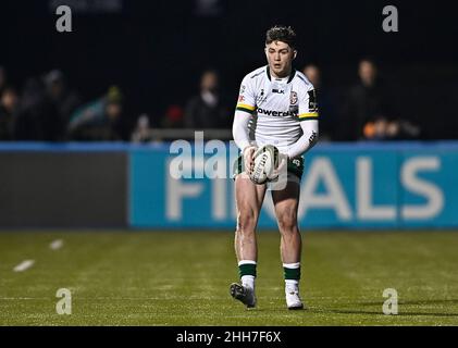 Barnett, Großbritannien. 23rd Januar 2022. Heineken Challenge Cup. Saracens V London Irisch. StoneX Stadium. Barnett. Kyle Rowe (Irisch In London). Kredit: Sport In Bildern/Alamy Live Nachrichten Stockfoto