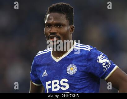 Leicester, Großbritannien. 23rd Januar 2022. Daniel Amartey von Leicester City während des Premier League-Spiels im King Power Stadium, Leicester. Bildnachweis sollte lauten: Darren Staples/Sportimage Credit: Sportimage/Alamy Live News Stockfoto