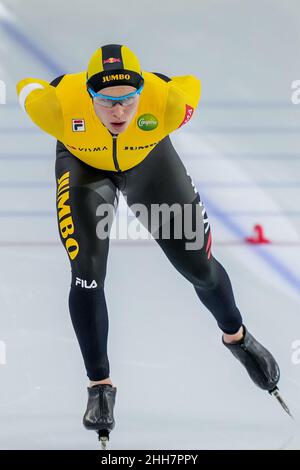 HEERENVEEN, NIEDERLANDE 23. JANUAR Marcel Bosker vom Team Jumbo