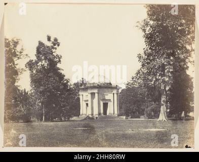 [Eingang zum Botanischen Garten, Kalkutta] 1850s Captain R. B. Hill British. [Eingang zum Botanischen Garten, Kalkutta]. Kapitän R. B. Hill. 1850s. Silberdruck mit Albumen. Fotos Stockfoto