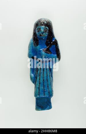 Aufseher shabti von Nany Ca. 1050 v. Chr. Dritte mittlere Periode Siehe 30,3.26,1a, B.. Aufseher shabti von Nany. Ca. 1050 V. CHR. Fayence. Dritte Zwischenperiode. Aus Ägypten, Oberägypten, Theben, Deir el-Bahri, Grab von Meritamun (TT 358, MMA 65), erster Korridor, Begräbnis von Nany, MMA-Ausgrabungen, 1928–29. Dynastie 21 Stockfoto