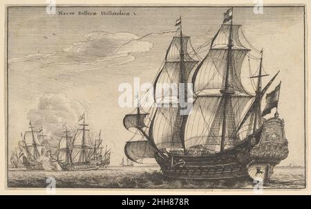 Naves Bellicæ Hollandicæ (Niederländische Kriegsschiffe) 1647 Wenceslaus Hollar Böhmisch. Naves Bellicæ Hollandicæ (Niederländische Kriegsschiffe) 356515 Stockfoto