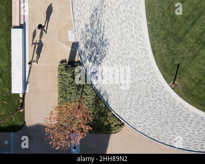 Landschaftsarchitektur der Washington University in St. Louis Campus Stockfoto