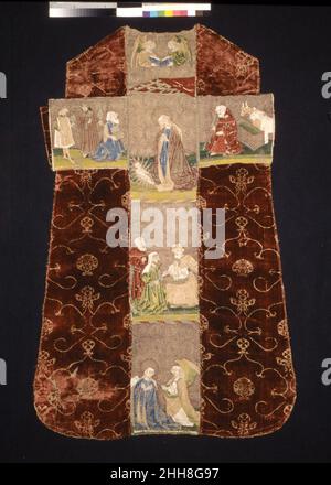 Chasuble Zurück mit einem Waisenkreuz Kreuz zweite Hälfte 15th Jahrhundert Italienisch oder Spanisch; Deutsch. Chasuble Back mit einem Waisrey Cross 461515 Stockfoto