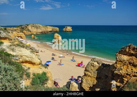 Praia de Sao Rafael, in der Nähe von Albufeira, Algarve, Portugal Stockfoto