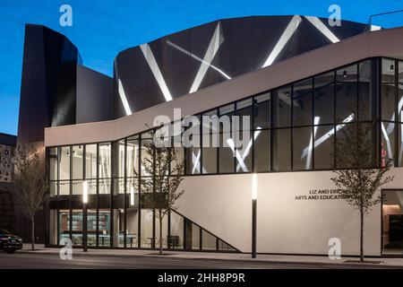 Liz und Eric Lefkofsky Kunst- und Bildungszentrum im Steppenwolf Theater, entworfen von Gordon Gill Stockfoto