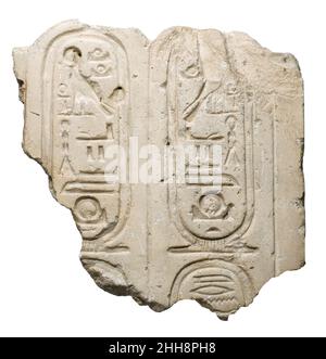 Balustrade Endpost 1951 New Kingdom, Amarna-Zeit. Balustrade Endpost 549869 Stockfoto