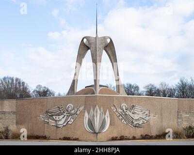 National Shrine of Our Lady of the Snows entworfen von Emmet Layton Stockfoto