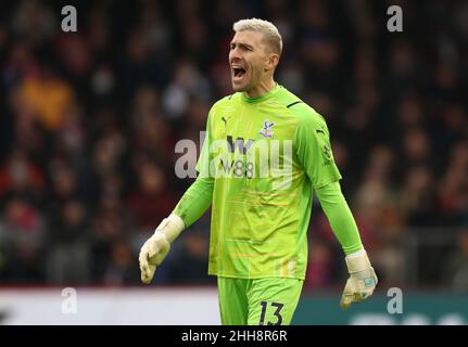 London, Großbritannien. 23rd Januar 2022. Vicente Guaita von Crystal Palace während des Spiels der Premier League im Selhurst Park, London. Bildnachweis sollte lauten: Paul Terry/Sportimage Kredit: Sportimage/Alamy Live News Stockfoto