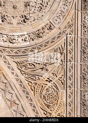 Louis Sullivan entwarf Ornamente auf den Überresten des Chicagoer Börsengebäudes Stockfoto