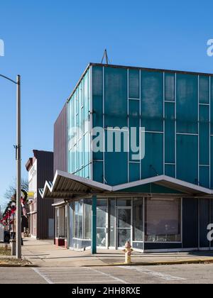 Gebäude in Spring Valley, Illinois Stockfoto