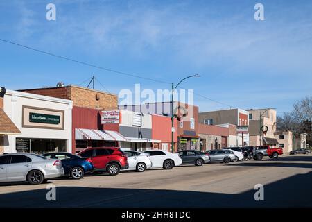 Gebäude in Spring Valley, Illinois Stockfoto