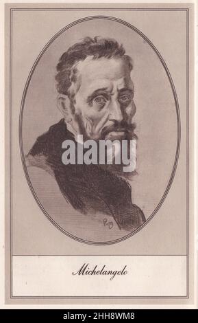 Porträt von Michelangelo Stockfoto