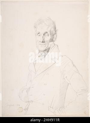 Porträt eines Mannes 1814 Jean Auguste Dominique Ingres Französisch. Porträt eines Mannes 337339 Stockfoto