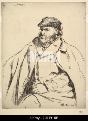 Porträt von Paul Cézanne 1874 Camille Pissarro Französisch. Porträt von Paul Cézanne 358711 Stockfoto