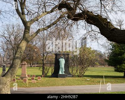 Graceland Cemetery Stockfoto