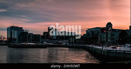 halifax Promenade mitten im Winter Stockfoto