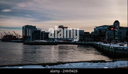 halifax Promenade mitten im Winter Stockfoto