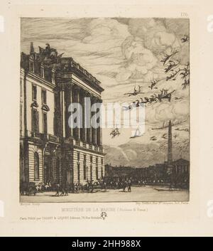 Die Admiralität, Paris 1865 Charles Meryon Französisch. Die Admiralität, Paris 377129 Stockfoto