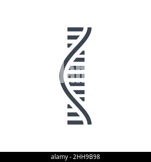 Symbol für RNA-bezogene Vektor-Glyphen Stock Vektor