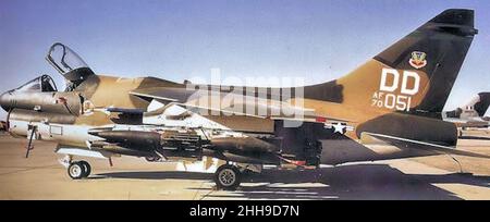 354 Tactical Fighter Squadron A-7D Corsair II 70-1051. Stockfoto