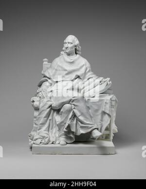 Charles-Louis de Secondat (1689–1755), Baron de La Brède et de Montesquieu Ca. 1784 Sèvres Manufaktur Französisch eines der bemerkenswertesten skulpturalen Projekte des 18. Jahrhunderts wurde 1730 von Charles Claude de Flahaut (1809–1776), comte d’Angiviller, konzipiert. D’Angiviller, Minister für Gebäude und Leiter der königlichen Manufakturen sowie Leiter der Akademien für Kunst und Architektur an König Ludwig XVI. (1754–1793), äußerte seinen Wunsch in einem Schreiben vom 14. März 1776 an Jean-Baptiste Marie Pierre (französisch, 1714–1789), den ersten Maler an den König, Eine Reihe von in auftrag zu geben Stockfoto