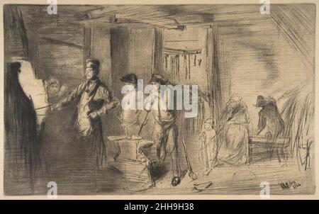 The Forge 1861 James McNeill Whistler American. The Forge 372523 Stockfoto