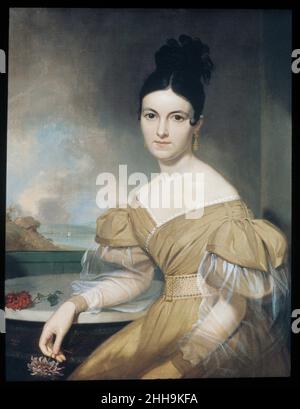 Frau Winfield Scott 1831 Asher Brown Durand Amerikanerin. Frau Winfield Scott. Asher Brown Durand (Amerikaner, Jefferson, New Jersey 1796–1886 Maplewood, New Jersey). Amerikanisch. 1831. Öl auf Leinwand Stockfoto