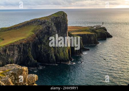 NEIST POINT & THE MINCH ISLE OF SKYE SCOTLAND VEREINIGTES KÖNIGREICH Stockfoto