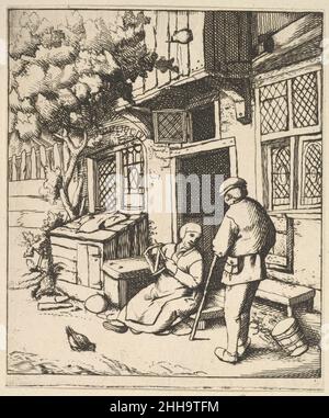 Der Winder 1610–85 nach Adriaen van Ostade Dutch. Der Winder 396308 Stockfoto