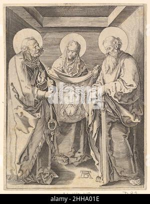 Eingravierte Kopien der Kleinen Passion n.d. Nach Albrecht Dürer Deutsch. Eingravierte Kopien der Kleinen Leidenschaft. Nach Albrecht Dürer (deutsch, Nürnberg 1471–1528 Nürnberg). Gravur. Herausgegeben von Abraham Waesberge (Niederländisch). Ausdrucke Stockfoto