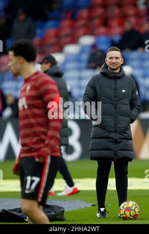 London, Großbritannien. 23rd Januar 2022. Liverpool Assistant Manager, Pepijn Linders, während des Premier League-Spiels zwischen Crystal Palace und Liverpool im Selhurst Park, London, England am 23. Januar 2022. Foto von Carlton Myrie. Nur zur redaktionellen Verwendung, Lizenz für kommerzielle Nutzung erforderlich. Keine Verwendung bei Wetten, Spielen oder Veröffentlichungen einzelner Clubs/Vereine/Spieler. Kredit: UK Sports Pics Ltd/Alamy Live Nachrichten Stockfoto