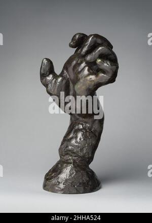 Die geballte linke Hand (Studie für die Hand von Pierre de Wiessant) modellierte ca. 1885, Cast 1974 Auguste Rodin Französisch zu Rodin, Hände kommuniziert so kraftvoll wie das menschliche Gesicht. Seine eigenständigen Handskulpturen sind Porträts von Emotionen. Diese eindringlich modellierte, dramatisch gestikulierte Hand – die sucht und sich abzieht, die sich klammelt, aber nicht fassen kann – ist eine von Rodins faszinierendsten Darstellungen machtloser Verzweiflung. Die geballte linke Hand (Studie für die Hand von Pierre de Wiessant). Auguste Rodin (Französisch, Paris 1840–1917 Meudon). Französisch. Modelliert ca. 1885, gegossen 1974. Bronze. Skulptur-Bronze Stockfoto