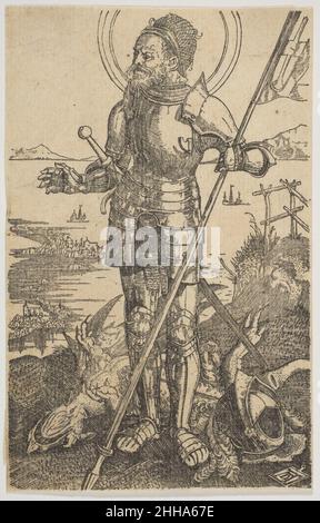 St. George stehend (Kopie) n.d. Nach Albrecht Dürer Deutsch. St. George Standing (Kopie) 391140 Stockfoto