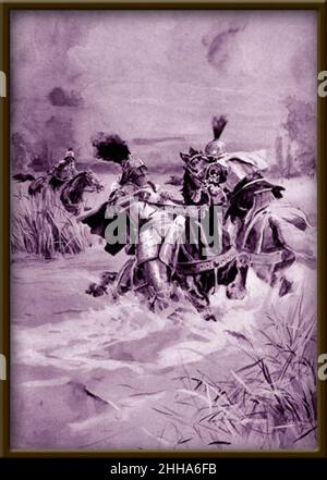 SMRT-krale-ludvika-U-mohace. Stockfoto