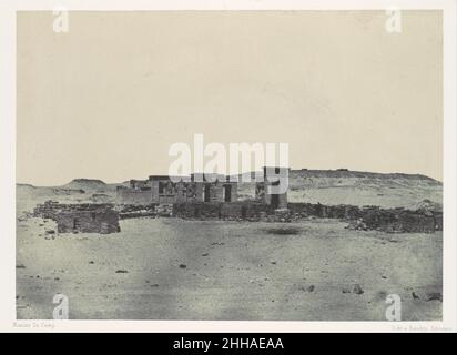 Nubie. Temple et Village de Débôd. Parembole de l'itinéraire d'Antonin 1850 Maxime Du Camp Französisch. Nubie. Temple et Village de Débôd. Parembole de l'itinéraire d'Antonin 263220 Stockfoto