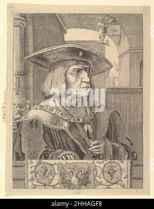 Kaiser Maximilian I. (Kopie) n.d. Nach Lucas van Leyden Niederlandisch. Kaiser Maximilian I. (Kopie) 364836 Stockfoto