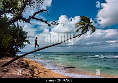 Karibisches Paradies, Little Corn Island, Nicaragua Stockfoto